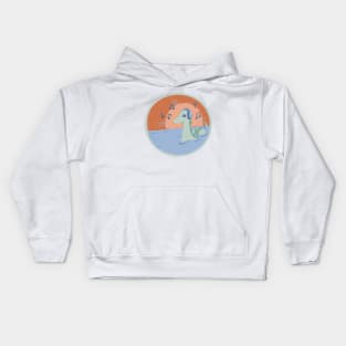 Modern Cryptids: Nessie Headphones Kids Hoodie